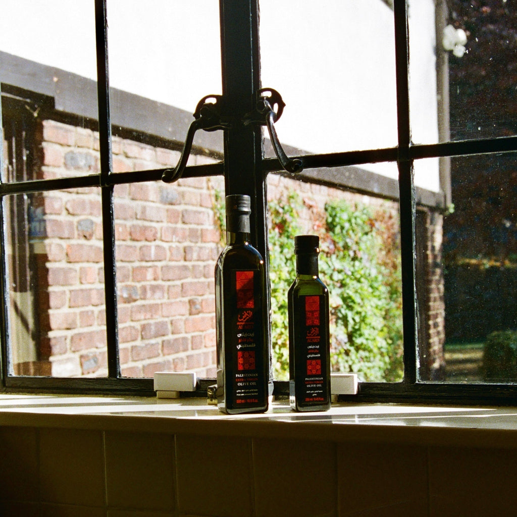 Zeena Bakery Palestinian olive oil close-up